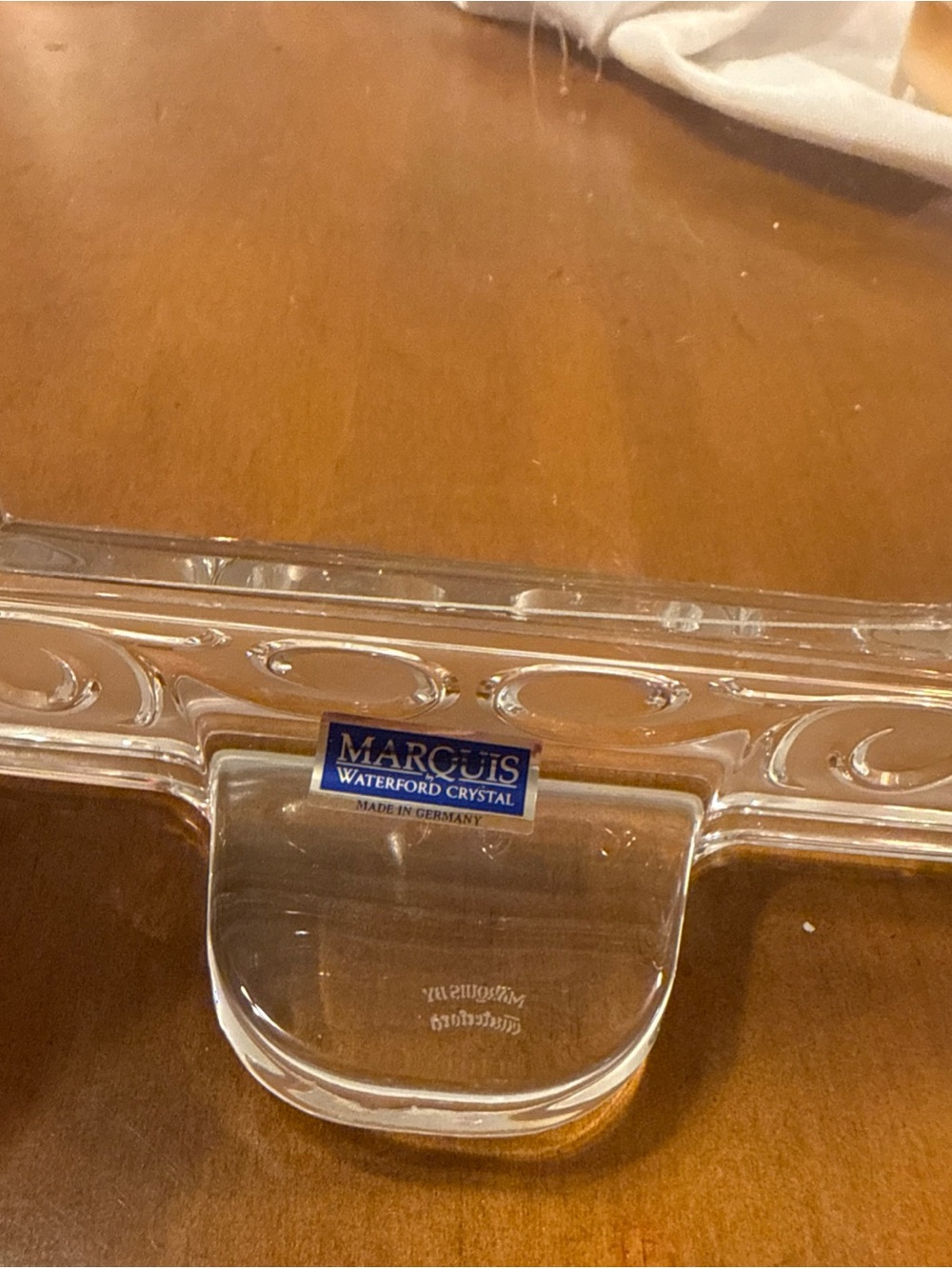 Marquis by Waterford Arabesque Crystal Picture Frame 4x6 Germany - Picture 6 of 6